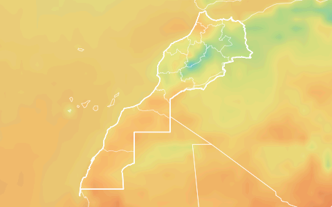 Carte des températures