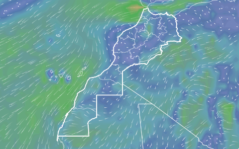 Carte des vents